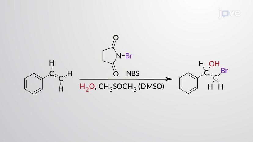 Formation of Halohydrin from Alkenes