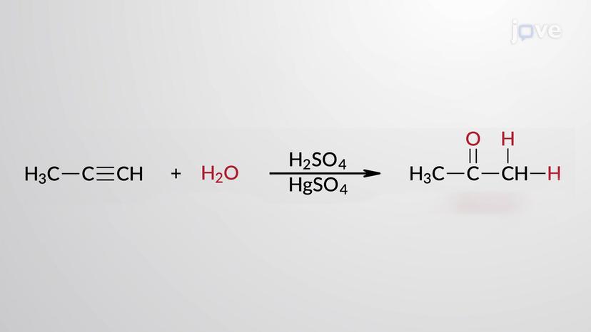 Alkynes to Aldehydes and Ketones: Acid-Catalyzed Hydration