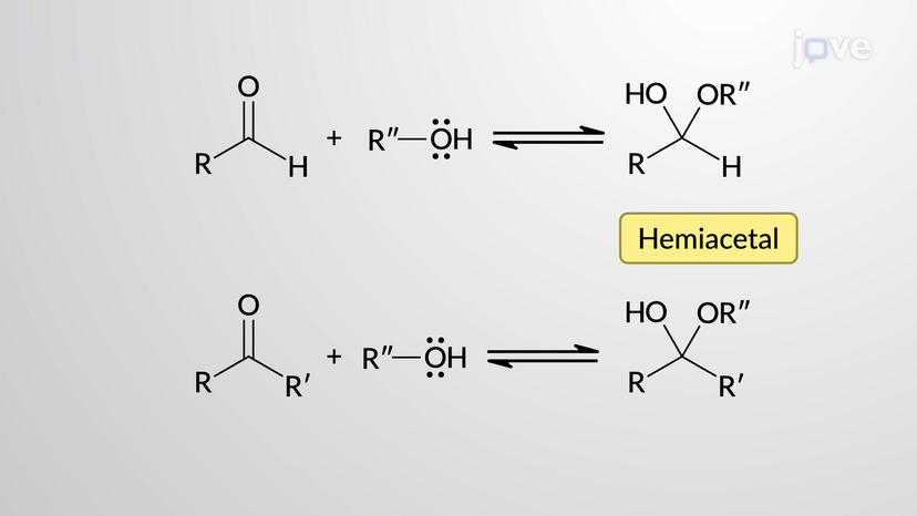 Aldehydes and Ketones with Alcohols: Hemiacetal Formation