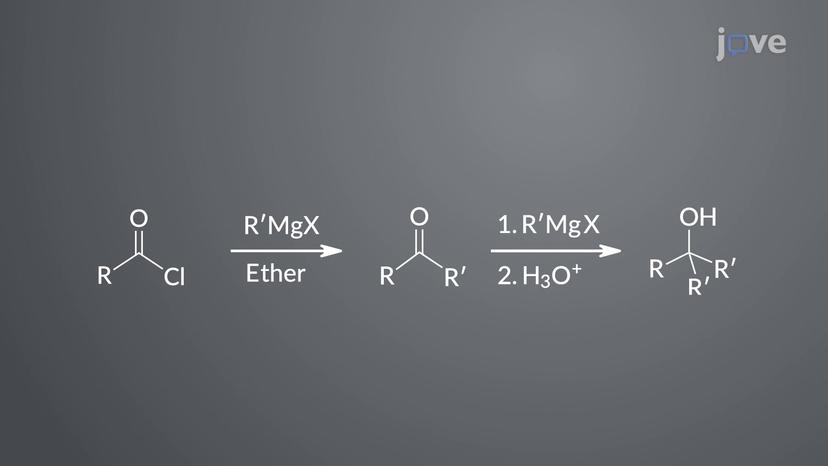 Acid Halides to Alcohols: Grignard Reaction