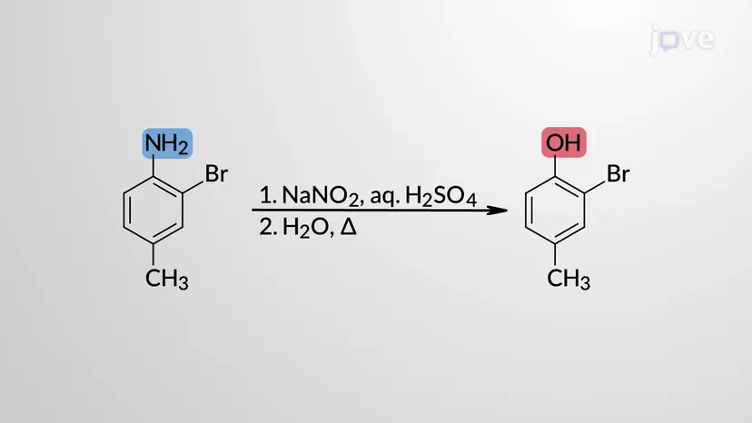 1° Amine zu Diazonium- oder Aryldiazoniumsalzen: Diazotierung mit NaNO2 - Mechanismus