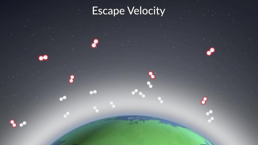 Escape Velocities of Gases