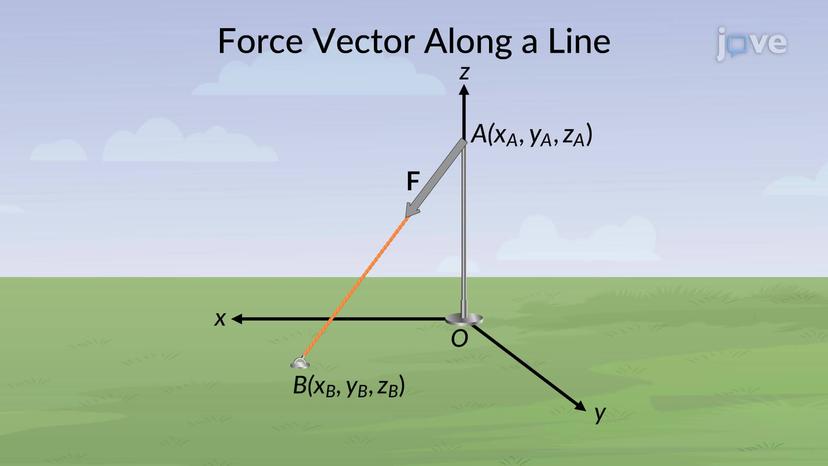 Force Vector along a Line