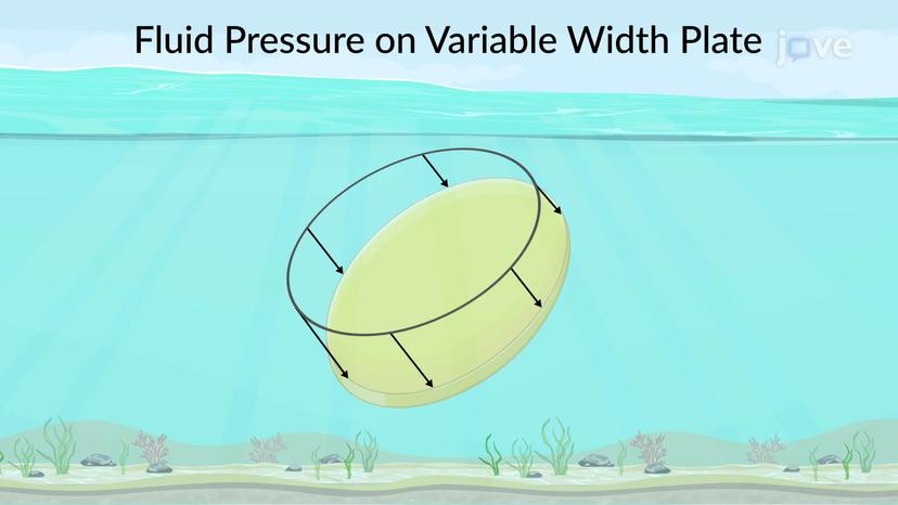 Fluid Pressure over Flat Plate of Variable Width