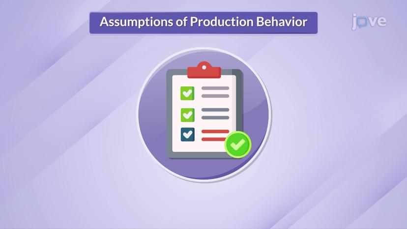 Assumptions on Producer Behavior