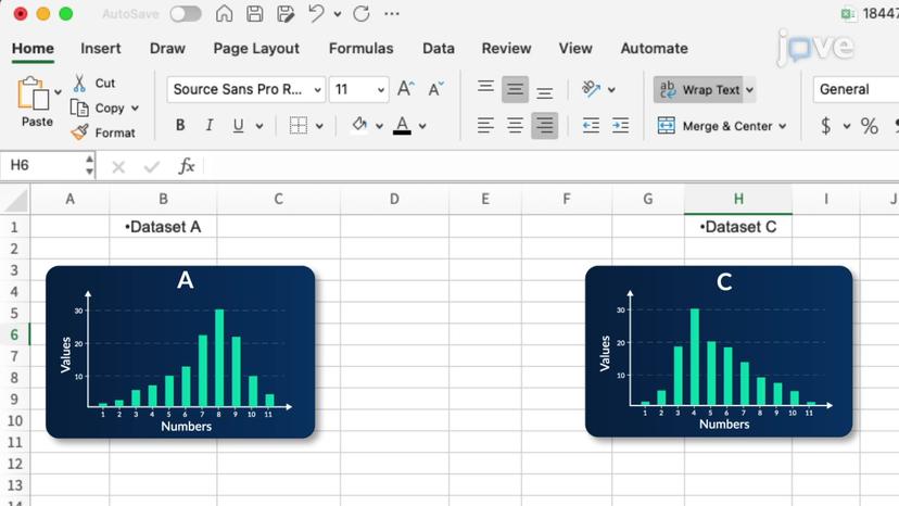 Microsoft Excel: Finding Central Tendency, Skew, and Kurtosis