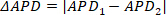 ΔAPD=|APD₁-APD₂| formula; cardiac electrophysiology; arrhythmia analysis.