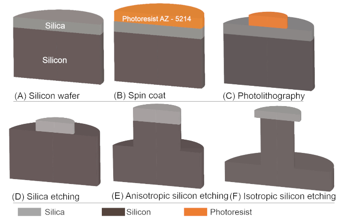 Rendering SiO2/Si Surfaces Omniphobic by Carving Gas-Entrapping  Microtextures Comprising Reentrant and Doubly Reentrant Cavities or Pillars